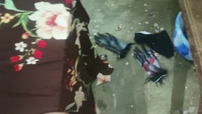 Boy learning how to make happy girl from his girlfriend