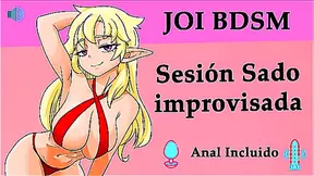 Sensual JOI Hentai: Spontaneous Sado Play with Sultry Spanish Vocals