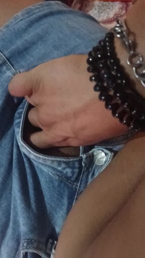 Touching my skirt