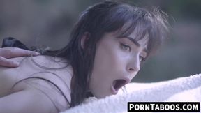 Petite brunette teen gets her ass filled by Charles Dera