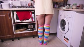 Sexy Wife Cooking And Flashing Ass