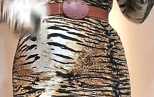 Thyra the Tigress (trans, crossdress, transformation, pantyhose, feminization, mask, female mask)