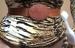 Thyra the Tigress (trans, crossdress, transformation, pantyhose, feminization, mask, female mask)