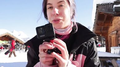 Amateur vlogger gets pounded hard in snowy Courchevel