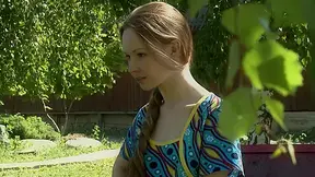 Legal-age virgin posing