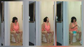 1st Long Flow Pee Of The Day Followed By Throat Clearing Hawking Up Sink Sounds