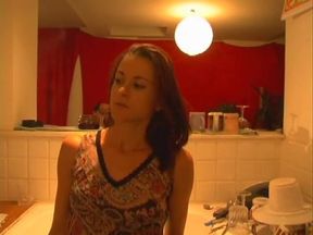 Nice tits honey gets cunt sucked and fucked by hot stud in kitchen