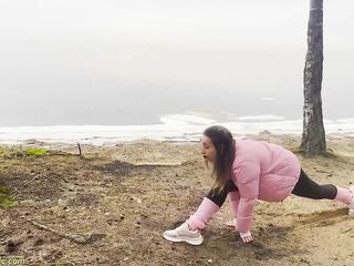 flexi beauty gets screwed in public