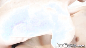 ”Redhead Japanese twink riding tatted boyfriends prick”