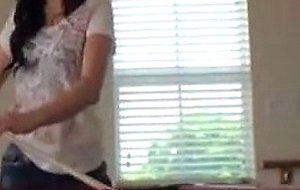 Sexy Megan Loses A Bet