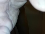 smooth femboy sissyboy sissy jacks off cums after shower
