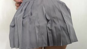 College Girl by Teasing You with My Skirt and My Tiny Waist, Would You Be My Teacher?