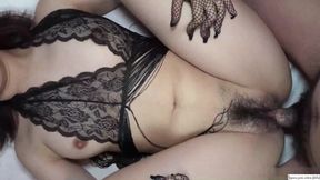 Showing off Her New Bold Lingerie