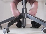 Nylon Feet And Shoeplay In The Office