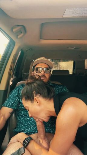 Car Sex after a round of Golf with my WIFEY. Hot Real Amateur Sex ends in CREAMPIE