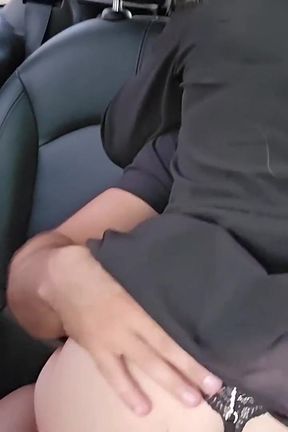 Hot Sex in the Back Seat of the Car and Husband Driving - Part 2