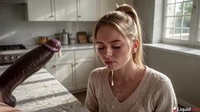 i covered in cum my stepsister in the kitchen [ai]