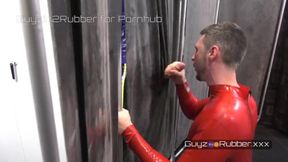 Rubber clinic return big dick sucking hot guys latex boots handjobs