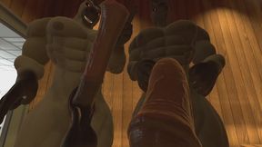 Identical Twin Hunk Horses Find You Alone In The Sauna