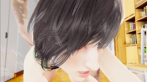 Femboy Yaoi - a Rabbit Femboy Is Fucked by a Big Man