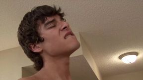 Gay fucked bareback by his strraight friend 22 YO and cum inside his ass