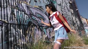 Marica Hase&#039;s cosplay session turns rough face fucking