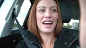 Hot Firefighter Takes Fiery Redhead Outside For Rough Action