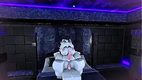 Trans Furry Cutie Explores Roblox World with Steamy Pleasure Play