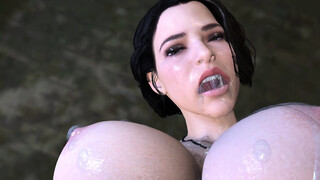 Jill Valentine fucked hard and bred by a mutant monster cock.