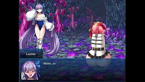 Trapped anime girls get humiliated and turned on by muscular hero