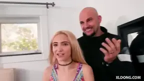 Kinky barely legal takes huge member in deepthroat sucking