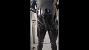 穿乳胶衣带上锁