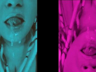Jack off and Slurp with Domme Lana CEI Looper for Dumb Dumb Heads