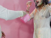 Holi Special : Priya wants to play holi with friends but Step-Brother interested in anal sex