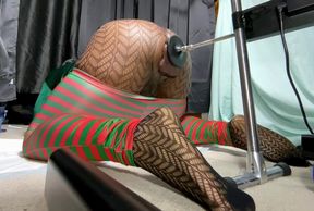 Fuck Machine Dildo Pounds Elf's Ass Until Moaning Prostate Orgasm