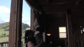 two bikers in the mountains with jim love and jason collins