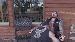 two bikers in the mountains with jim love and jason collins