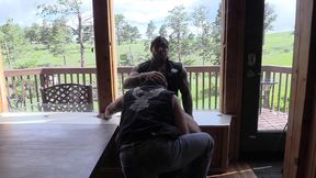 two bikers in the mountains with jim love and jason collins