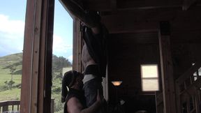 two bikers in the mountains with jim love and jason collins