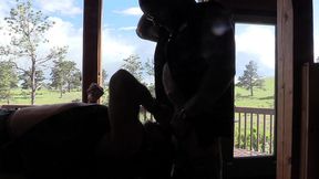 two bikers in the mountains with jim love and jason collins