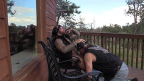 two bikers in the mountains with jim love and jason collins