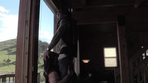 two bikers in the mountains with jim love and jason collins