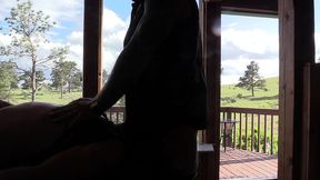 two bikers in the mountains with jim love and jason collins