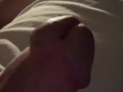 Woke up horny and had to take care of this hard dick. Nice close up dripping cumshot.