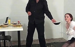Bizarre spanking and messy humiliation of enslaved isabel dean in degrading domi