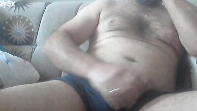 Horny Daddy Cums One After Another
