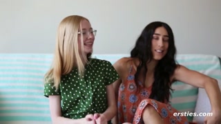 Ersties - Dark Hair Beauty is Fisted By Cute Redhead