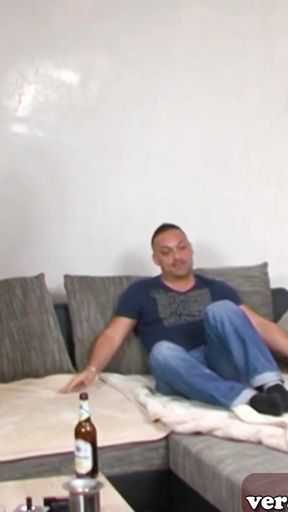 Spectacular moment from "German couple argue and have sex"