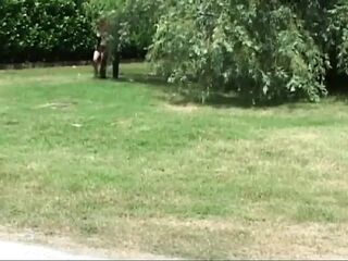 Large breasts red hair trans woman on the large cock