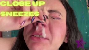 Close Up Underneath Sneezes - MP4